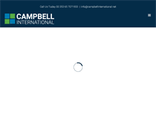 Tablet Screenshot of campbellinternational.net